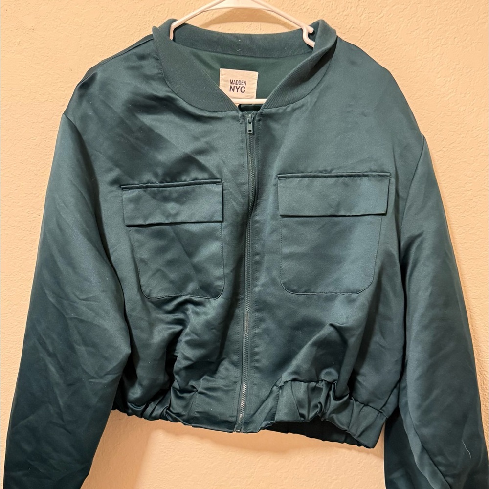 Teal Zip-Up Jacket